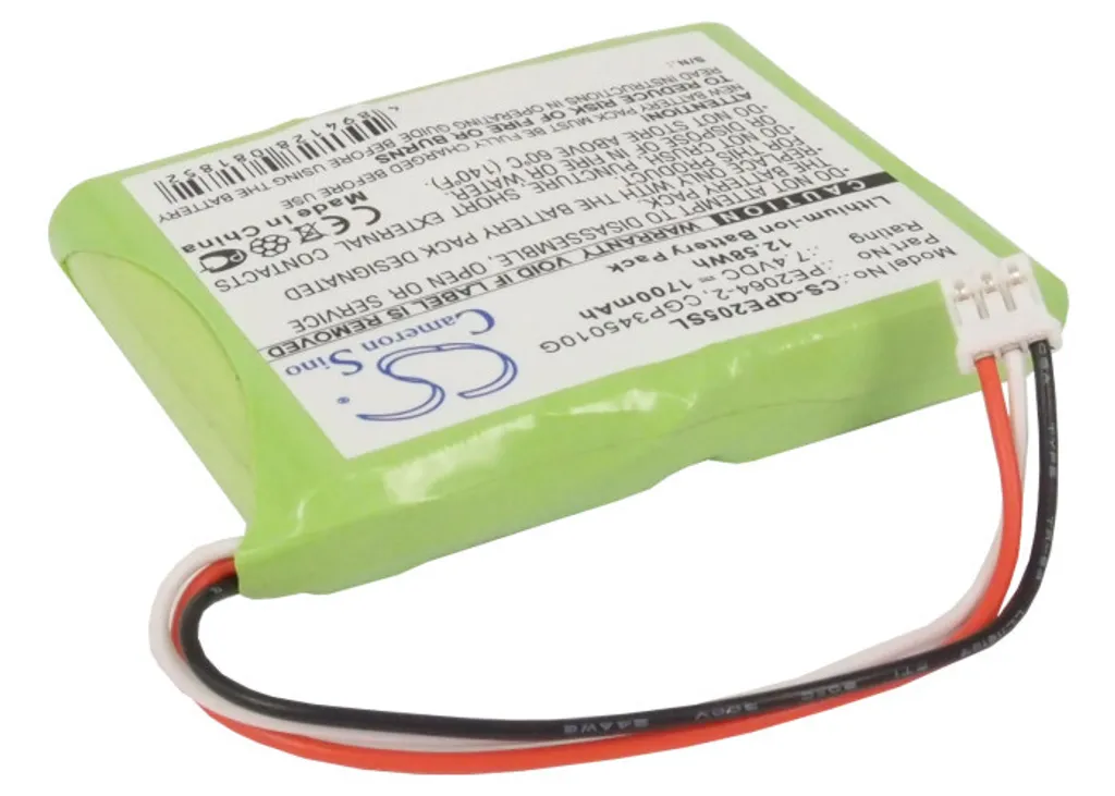 Batteria TECHTEK per Q-Sonic Multimedia X-Dream-Player PE-2058 - 2