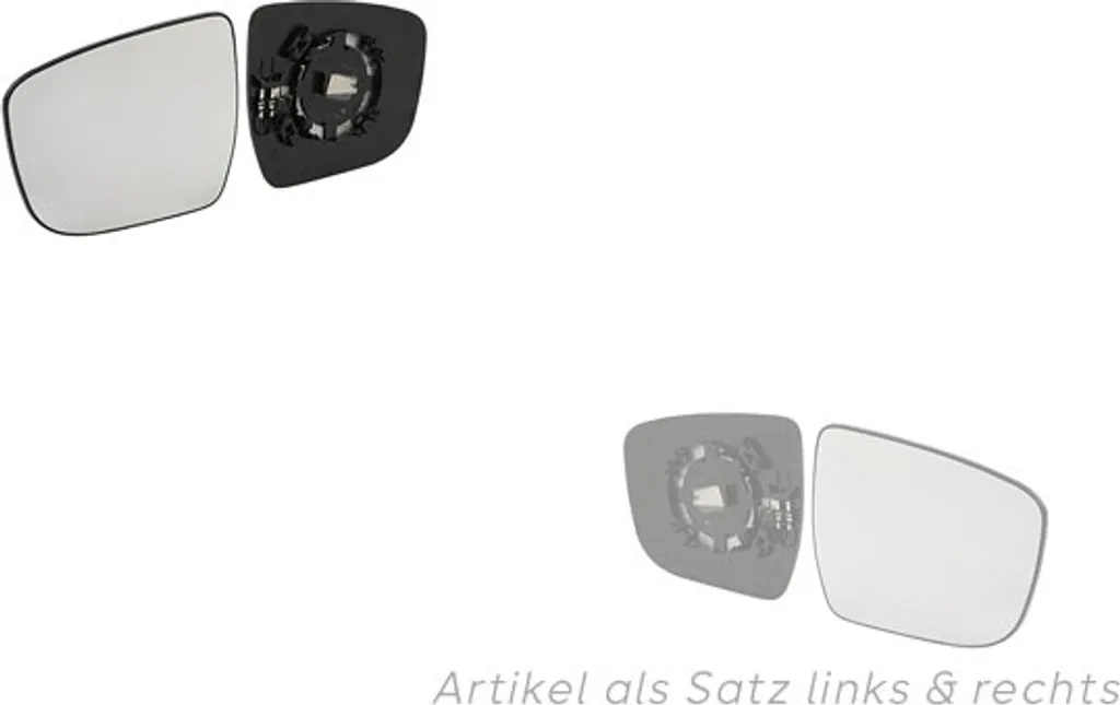 Verre rétroviseur 963664EA1A 963654EA1A pour Nissan Qashqai J11 Set Lin. Re.