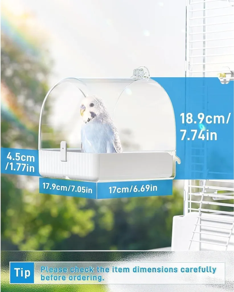 Bol de bain oiseaux multifonctions 3 en 1 - Modèle robuste et stable - 2