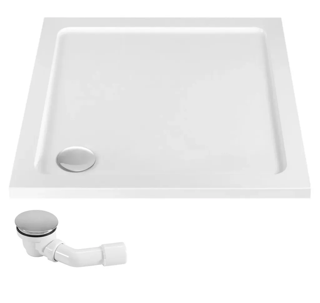 Piatto Doccia 80x80 Rea Savoy White Acrilico con Sifone | Prezzo Online
