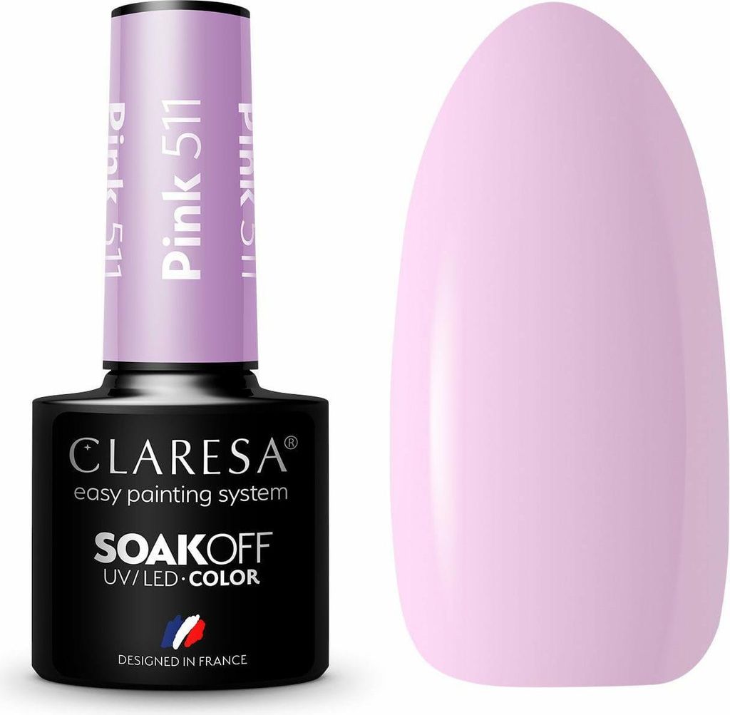 CLARESA Hybrid-Gel-Nagellack ROSA 511 -5 g