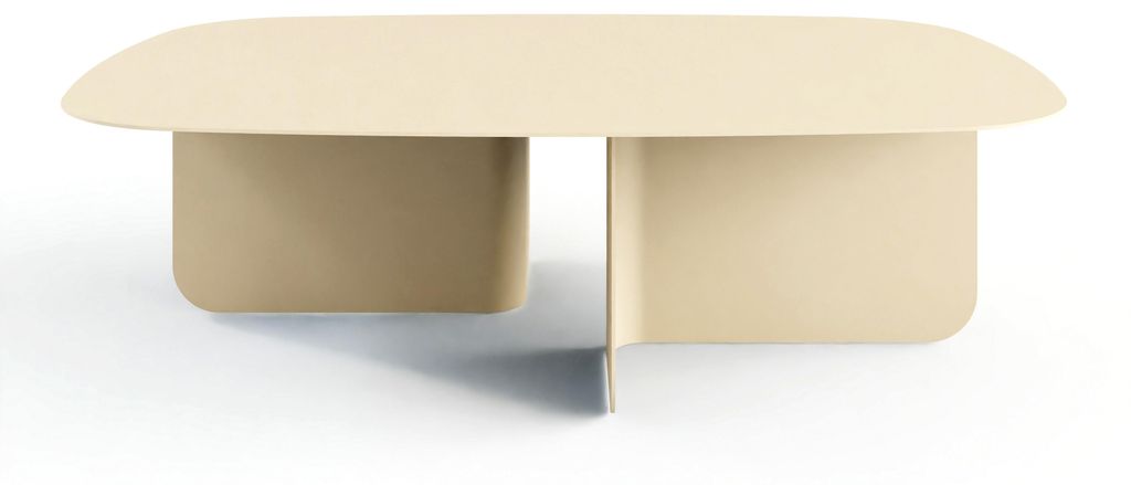Table basse LIVIA au design élégant – plaque d'acier de Image du produit 