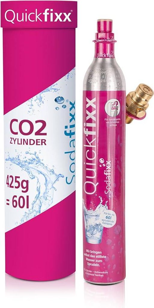 Sodafixx Quickfixx CO2-Zylinder f. SodaStream Quick Connect Produktbild 
