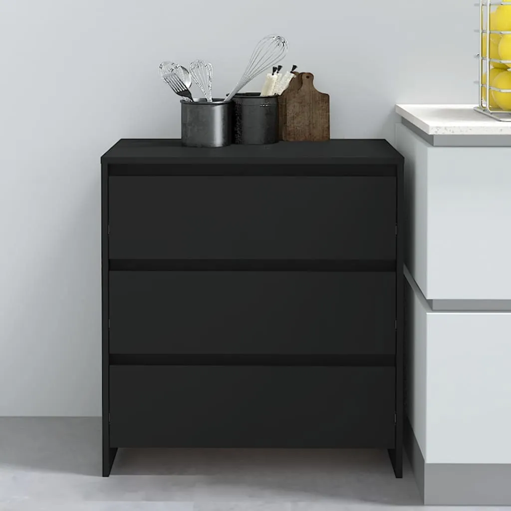 Maison Exclusive Sideboard Nero 70 cm | Arredo Minimalista Ligneo