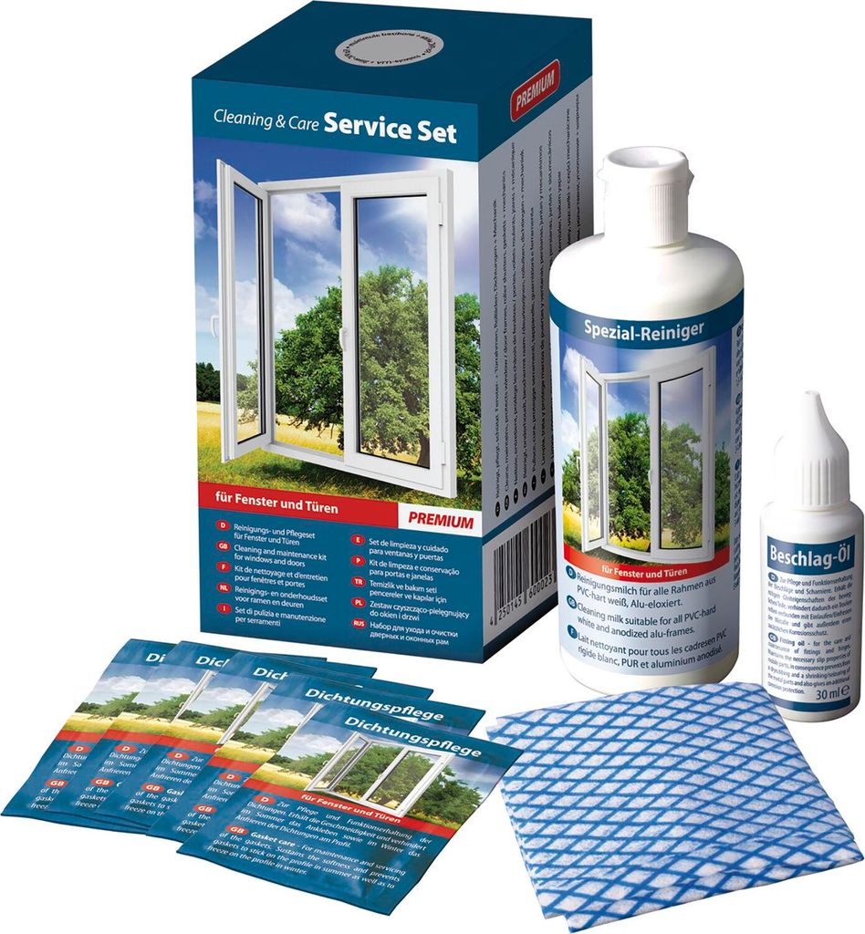 Cosmo Cleaning&Care Pflegeset für Fenster und Tür - Rahmen Produktbild 