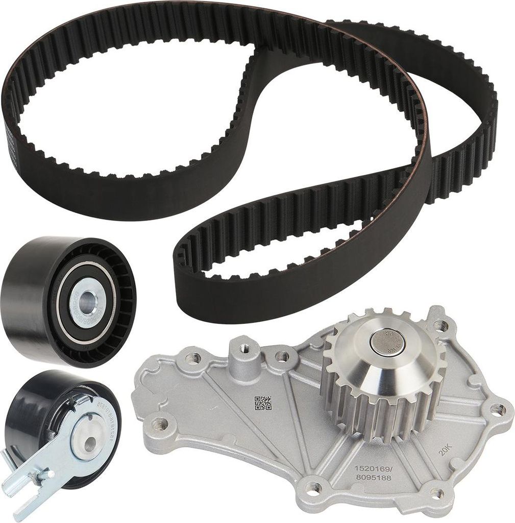 RIDEX 3096W0483 Zahnriemensatz + Wasserpumpe für FORD Fiesta Mk6 Schrägheck (JA8, JR8) Fiesta Mk5 Schrägheck (JH1, JD1, JH3, JD3) Focus II Schr...