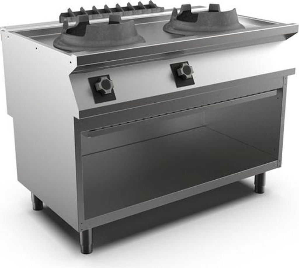 Mareno M1-700 Wok-Brenner mit 2 Brennern, 2x 14kW, 100cm