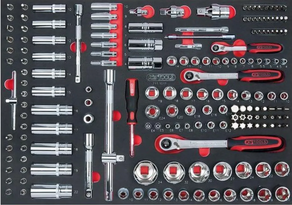 Composition d'outillage 175 pièces KS TOOLS - Douilles et accessoires