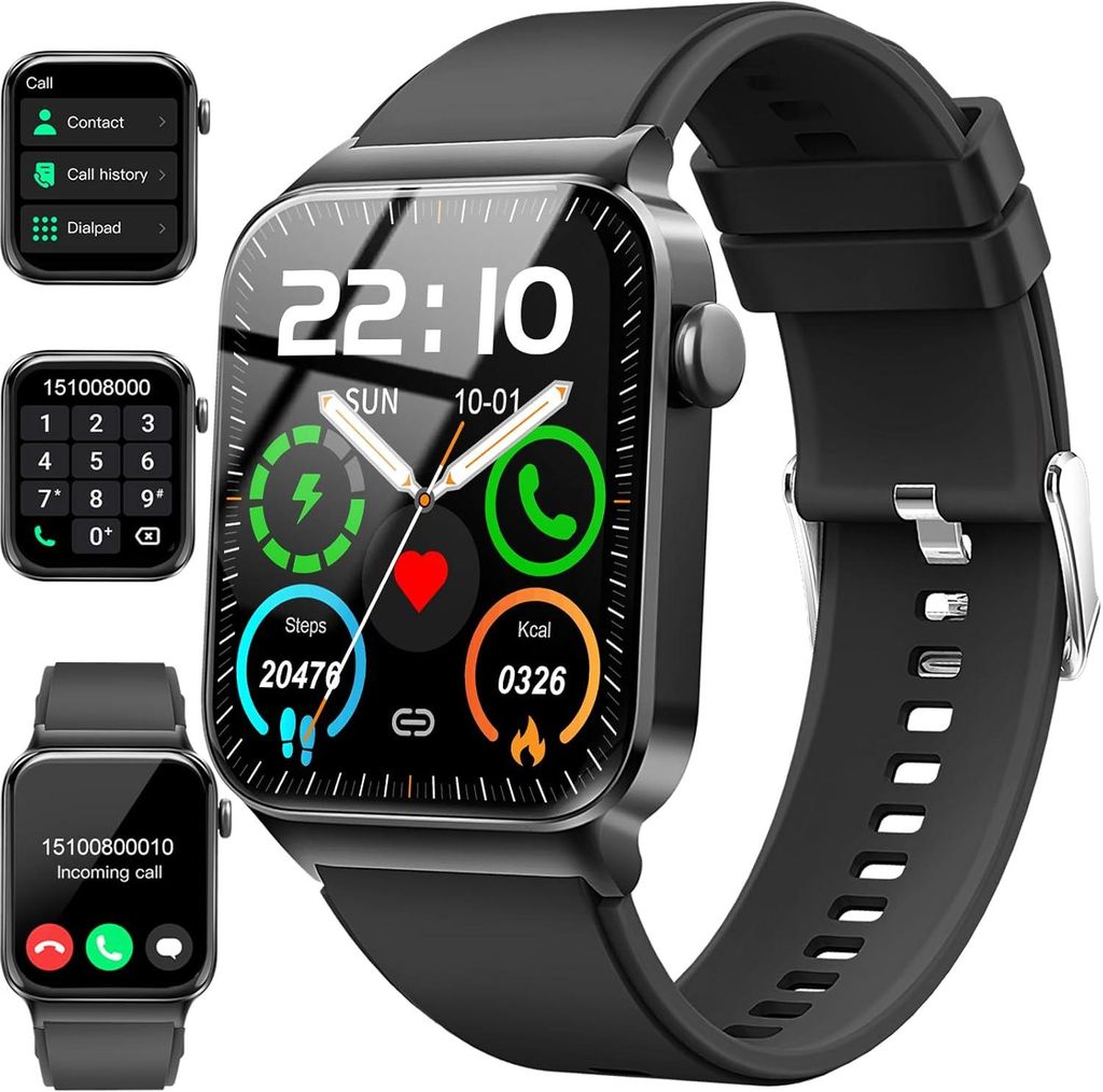 Donerton Smartwatch für Herren Damen, 4.7 cm Smartwatch Produktbild 