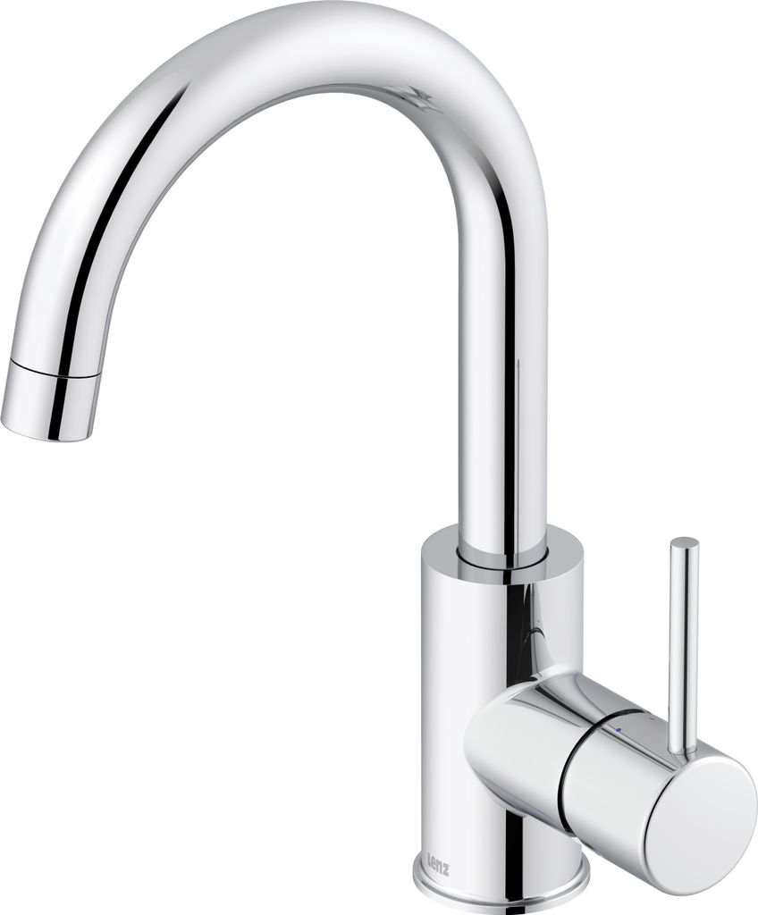 Waschtischarmatur Lenz BOW² Chrom – 360° schwenkbar, Pop-Up Ventil, EasyFix Montage, Markenqualität 46010202