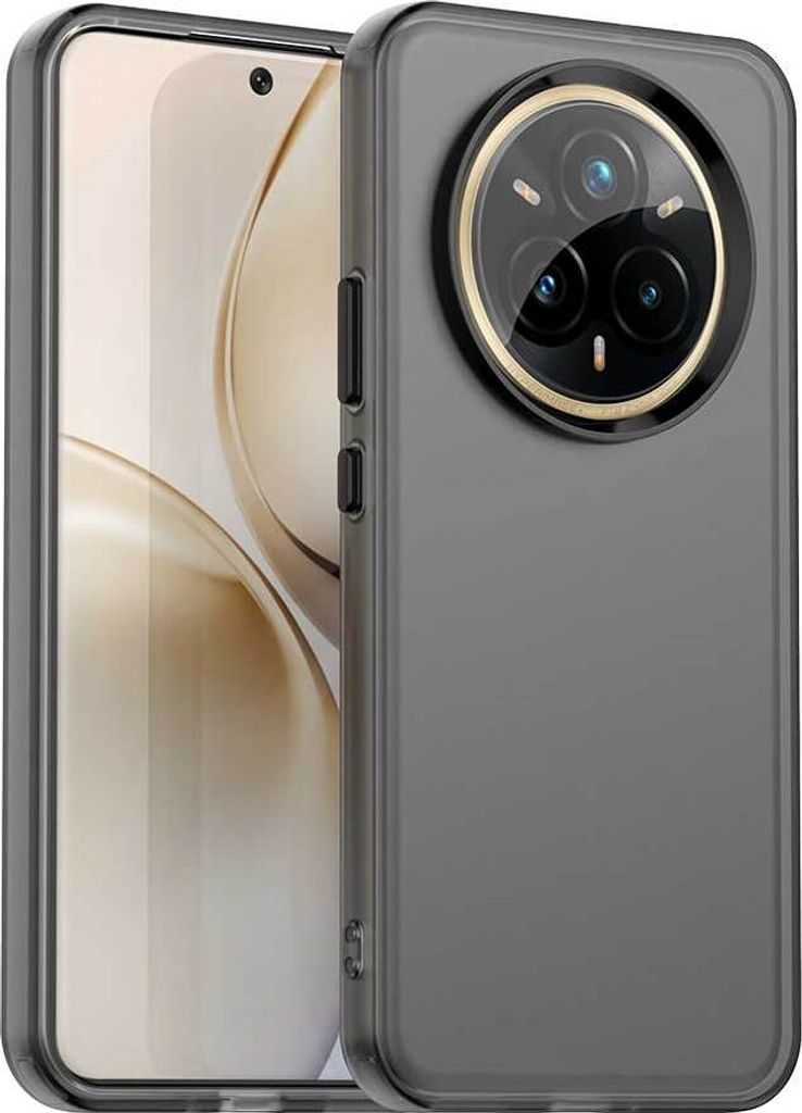 Handyhülle für Realme 14 Pro+ 5G Schlank Durchscheinend Matt Stoßfest Schutzhülle Schwarz