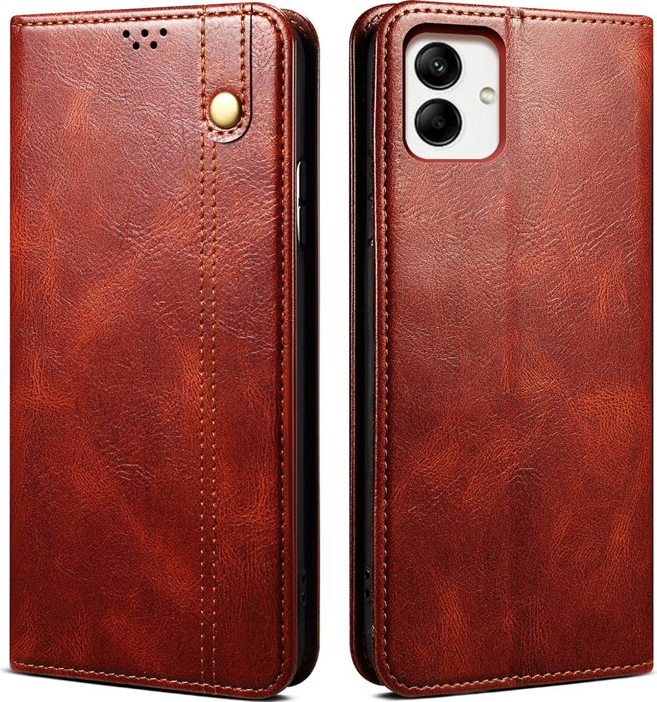 Hülle für Samsung Galaxy A07 Leder Brieftasche Schutzhülle mit Standfunktion Rot