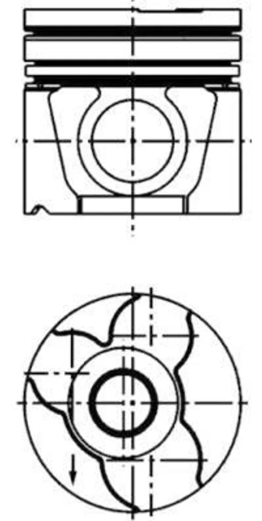 Piston de moteur thermique pour Opel Vectra et Alfa Romeo - Standard OE