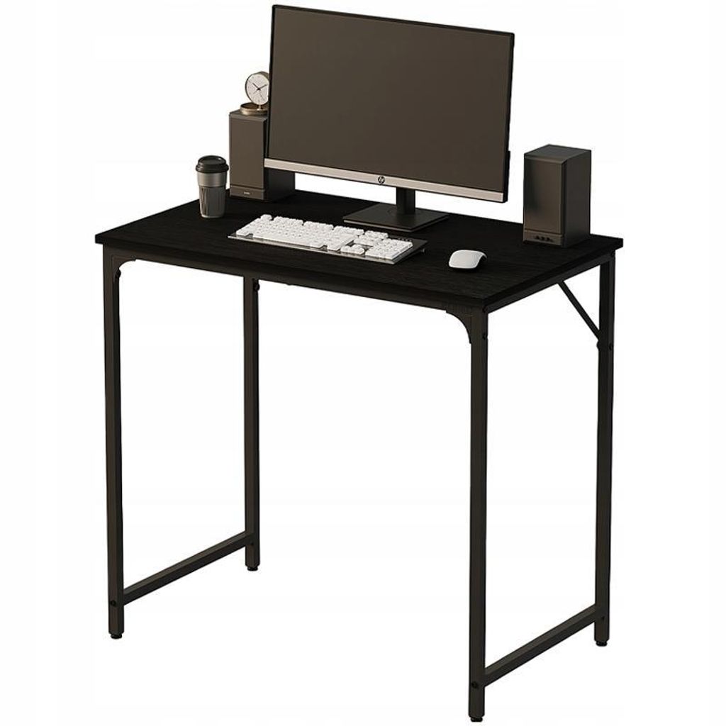 Bureau d'ordinateur – noir, style industriel, style loft Image du produit 