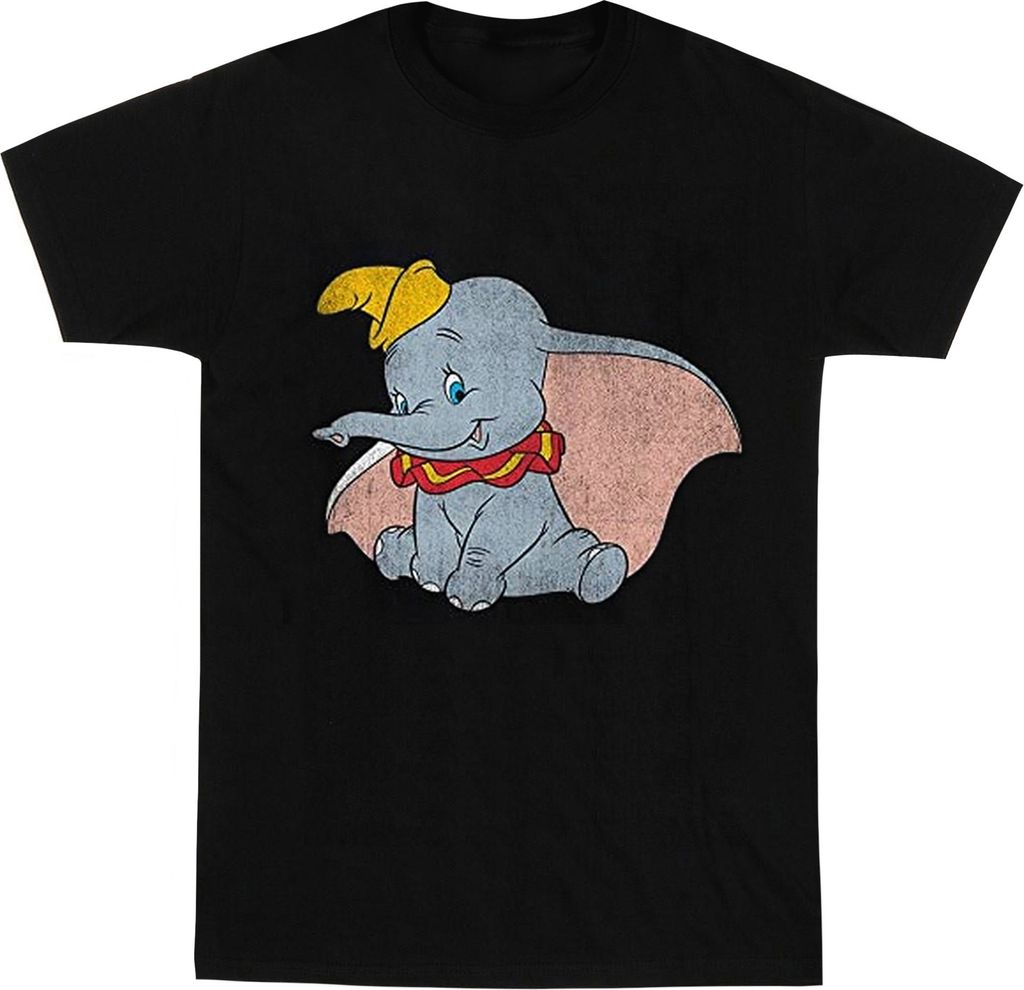 Dumbo - "Classic" T-Shirt für Mädchen BI477 (128) (Schwarz)