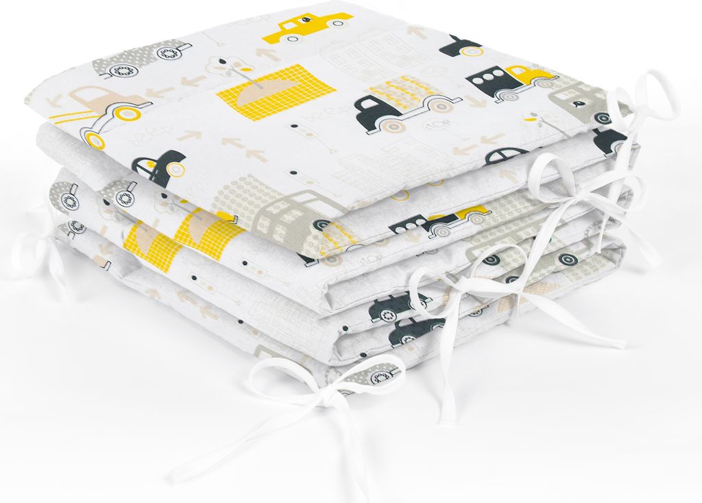 Amilian Bettumrandung Babybett Baby Kinder Nestchen Kantenschutz Bettnestchen Kopfumrandung für Laufstall Bettausstattung Bettschlange 210 cm