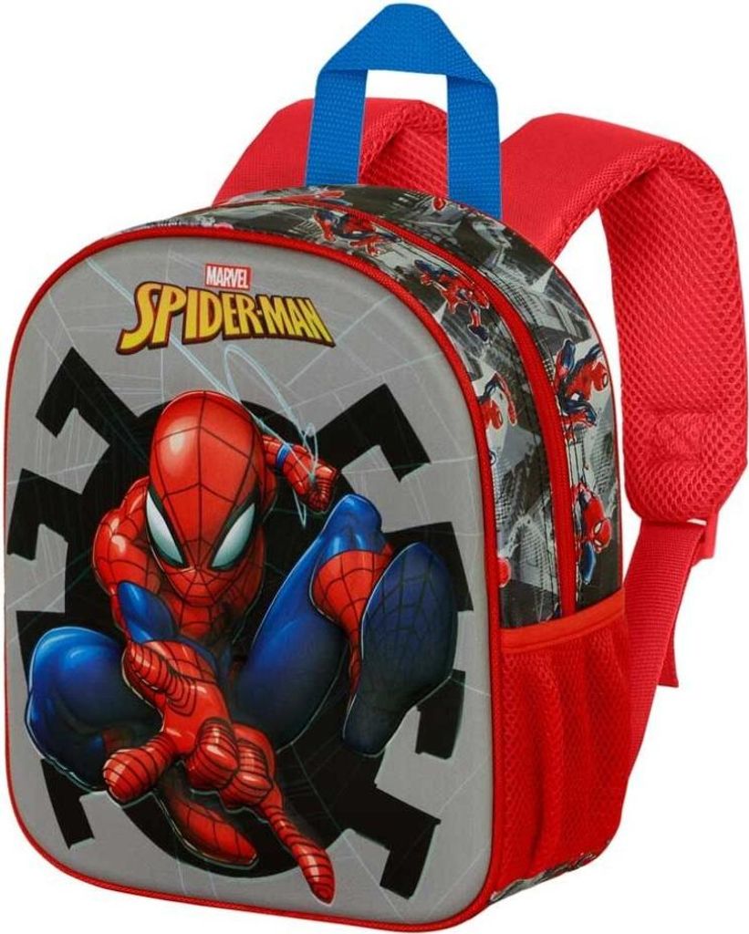 Zaino simbolo Marvel Spiderman 3D Elite, grigio, 25 x 30 Immagine del prodotto 