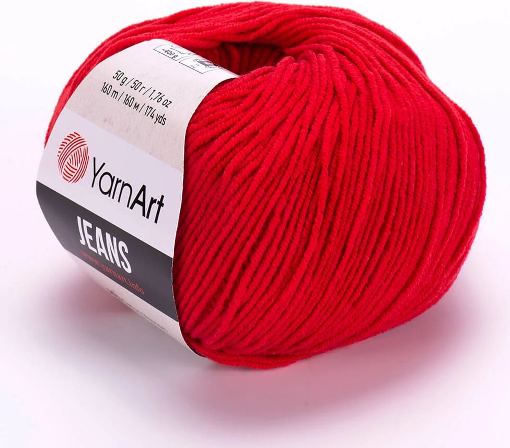 YarnArt Jeans (50g/160M) 90 rot Produktbild 