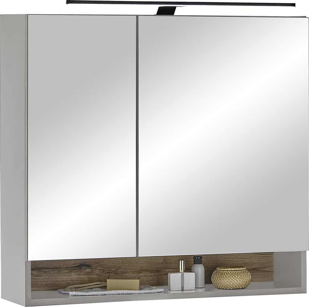 Badezimmerspiegelschrank >Denver< LED, Steckdose, Produktbild 