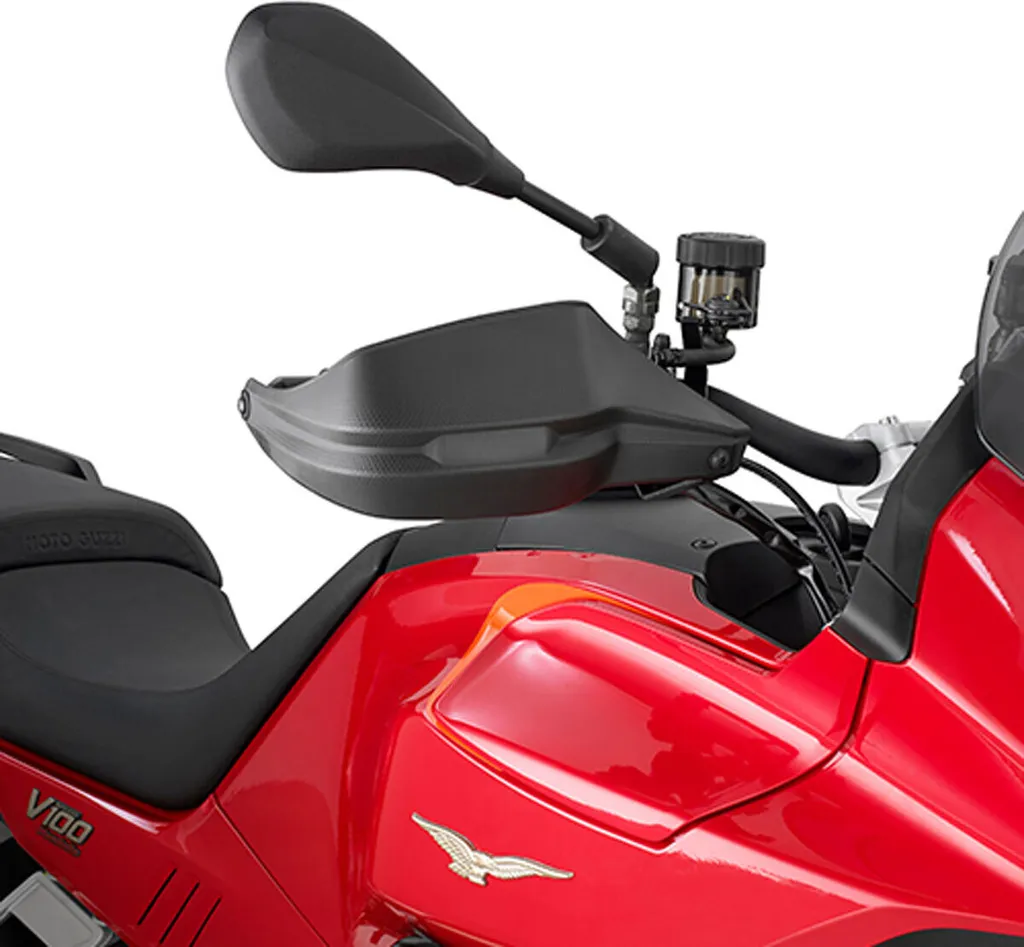 Protège-mains moto Kappa en ABS noir complet avec accessoires de montage