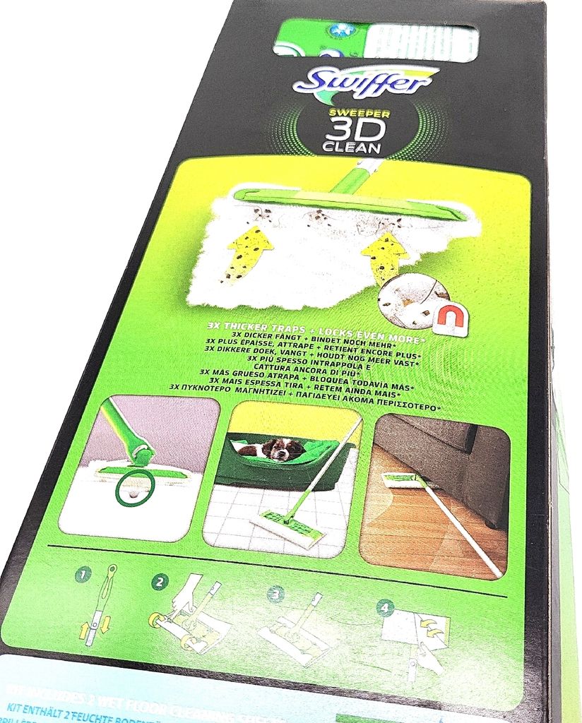 Swiffer Besen Reinigungsset Haushalt 3D Clean Starterset Produktbild 