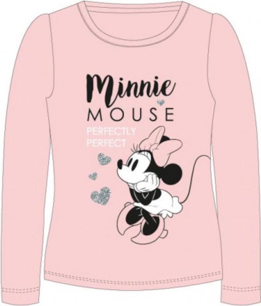 Minnie Maus Langarm-Shirt "Perfectly Perfect" | Hellblau & Rosa rosa,122
