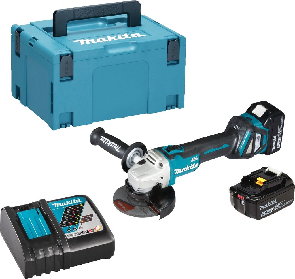Makita DGA511RTJ - Uhlová brúska - akumulátorová - 125 mm - Obrázok produktu 24