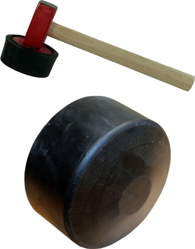 Gummiaufsatz rund Ø 105 mm, schwarz, für Plattenhammer 'PB'