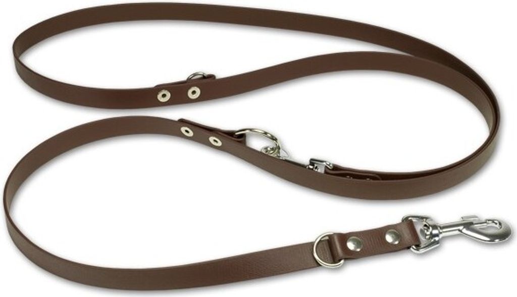 Mystique Biothane verstellbare Leine 19mm braun 250cm