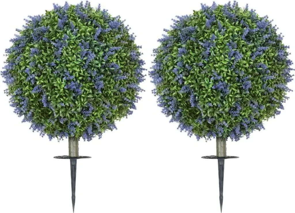 Plante Artificielle Lavande Extérieur Intérieur avec Piquets 60 cm