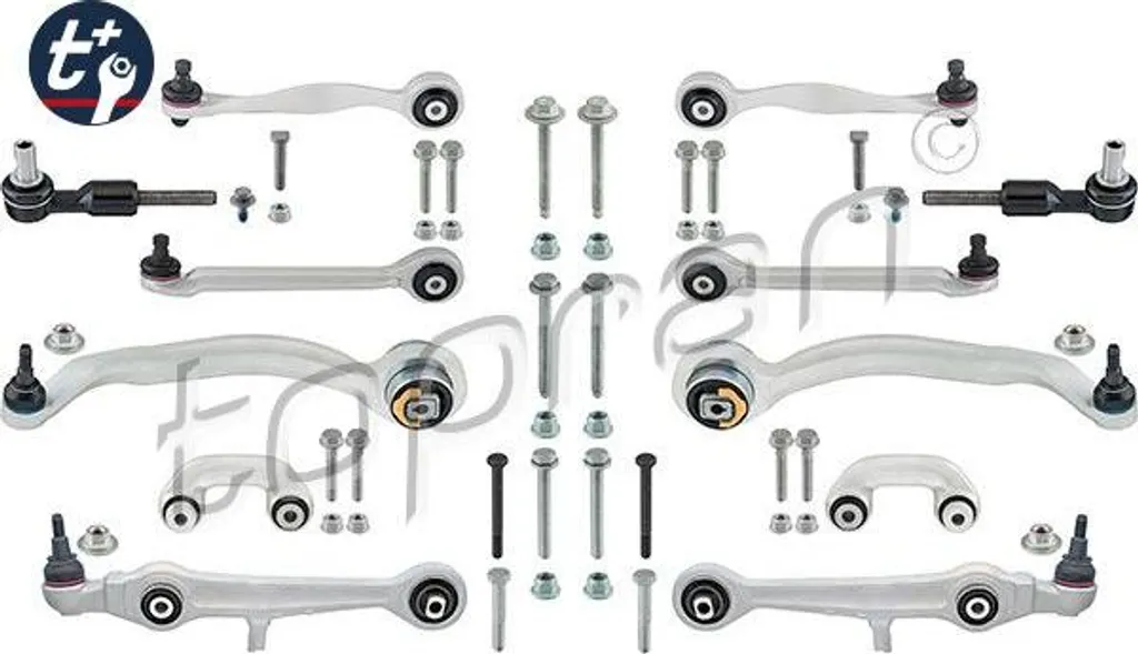 Jeu de bras de suspension TOPRAN 114 517 pour Passat 3B OE 3B0498KIT03