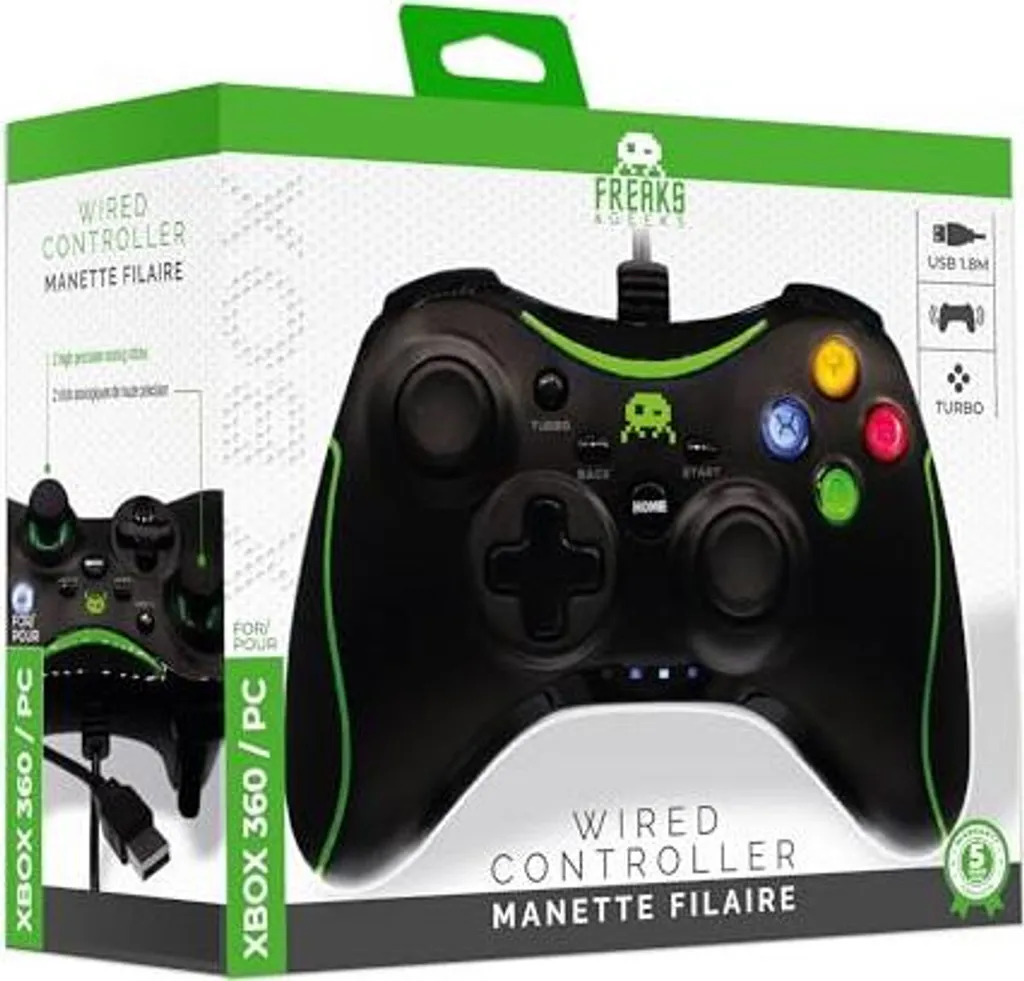 Manette de Jeu Filaire USB Type Xbox 360 pour Ordinateur PC Noir Windows - 2