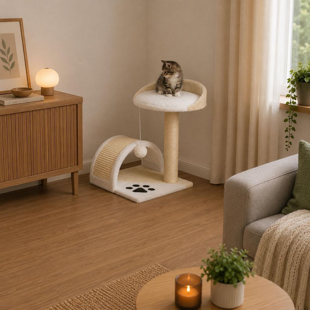 Belviona kraboom voor katten, ruimtebesparende kraboom met Productafbeelding 