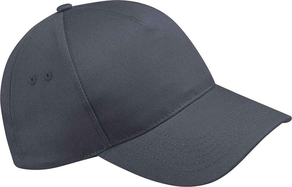 Beechfield Uni 5 Panel Baseballkappe Ultimate (2 Stück/Packung) RW6702 (Einheitsgröße) (Graphit)