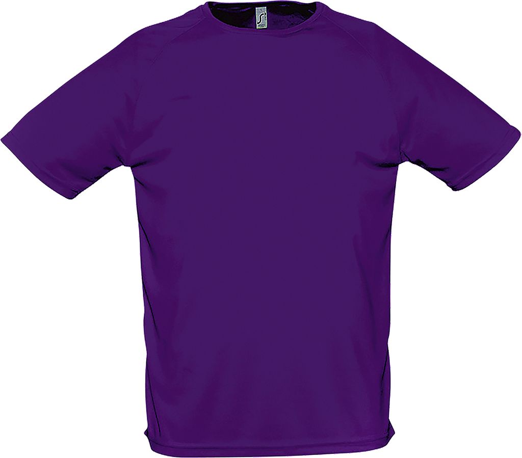 SOLS Herren Sporty Performance T-Shirt, Kurzarm, Rundhals PC303 (XS) (Lila)