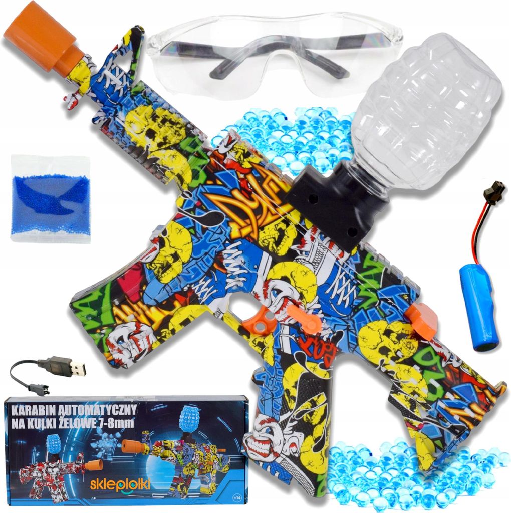 Spielzeugpistole - Automatisches Gel-Ball-Gewehr Set für Produktbild 