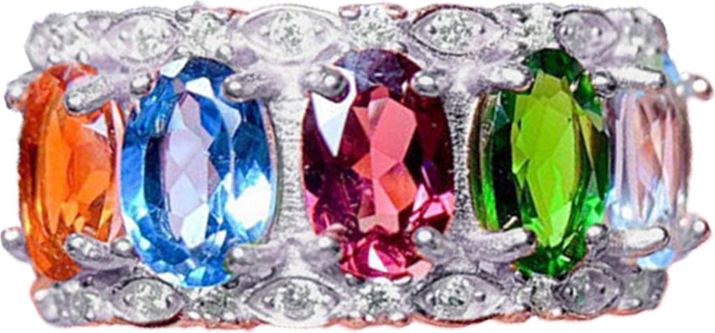 Lady Finger Wing Bunte Faux Kristall Runde High-End Frauen Schmuck Braut Hochzeit Ring Prom Bankett Finger Dekoration Geburtstagsgeschenk