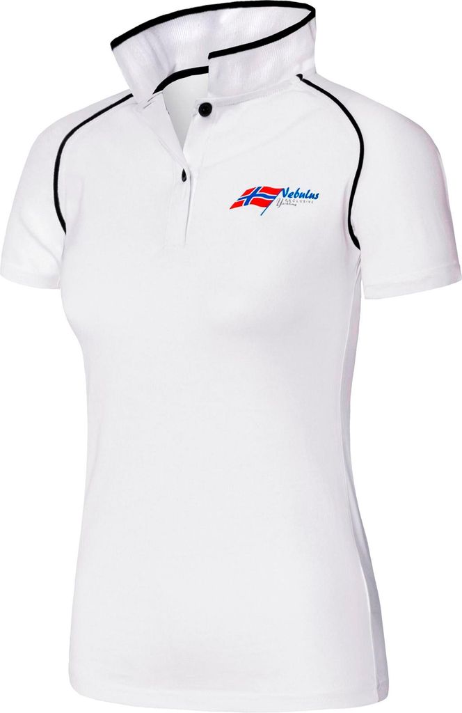 Nebulus Poloshirt OCEANS Damen, Shirt, Sweatshirt, Polo, P1103 - Damen, weiß, M/38