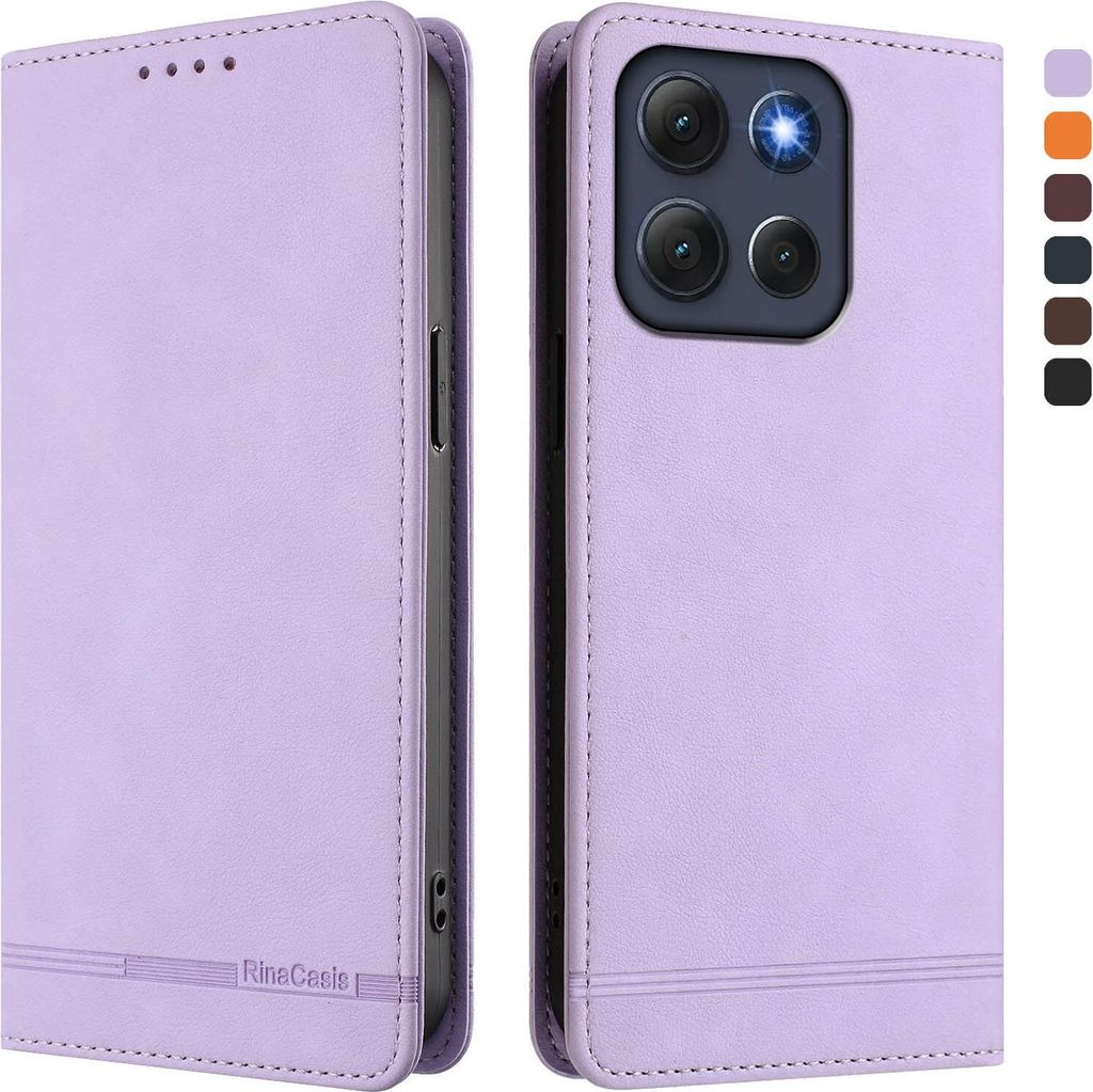 Custodia per Motorola Moto G86, custodia retro in Finto Immagine del prodotto 