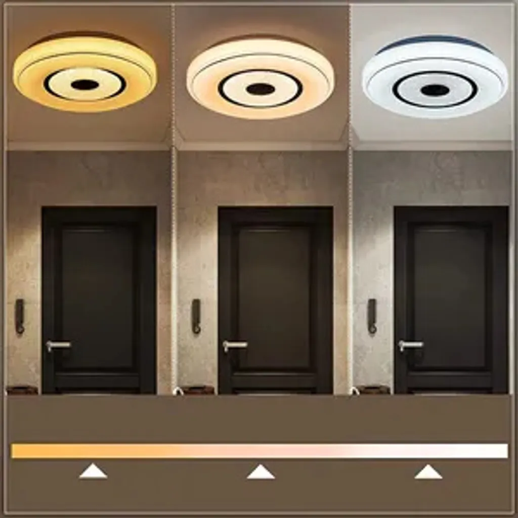 Plafonnier LED Dimmable 18W avec Commande à Distance et Design Moderne - 2