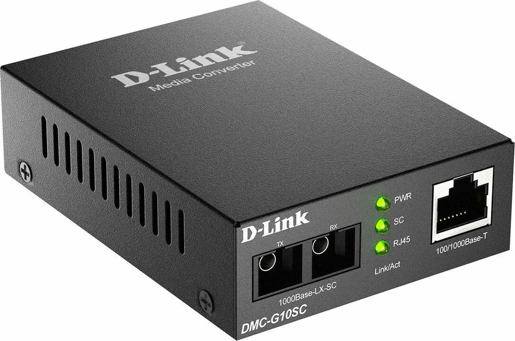 Adaptateur D-Link DMC-G10SC : Conversion Fibre Monomode 1000 Mbps SC - 3