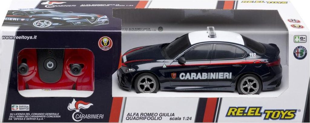 RE.EL Toys RC auto Alfa Romeo GIULIA Carabinieri 1:24 Immagine del prodotto 