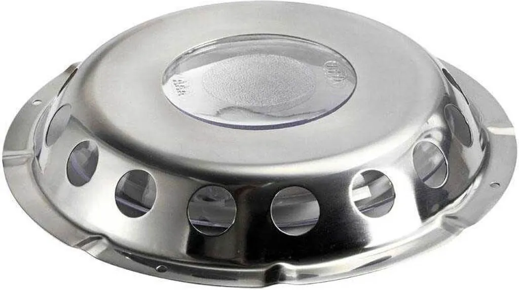 Grille d'aération en acier inox avec passage de lumière 1 pièce - 150mm