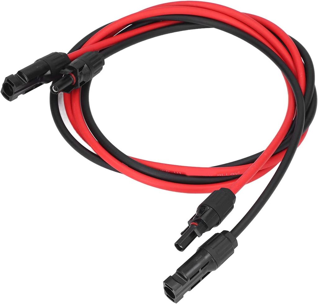 ANTCOOL Solarpanel Verlängerungskabel, 6mm² Solar Verlängerungskabel Photovoltaik Stromkabel mit Buchse und Stecker für Solarpanel Adapter DIY ...