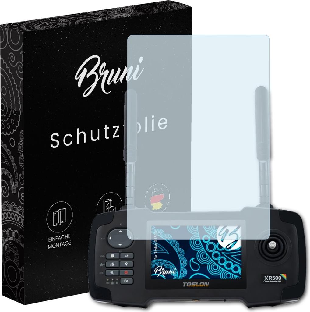 Bruni Basics-Clear 2x Schutzfolie kompatibel mit Toslon XR500 Folie