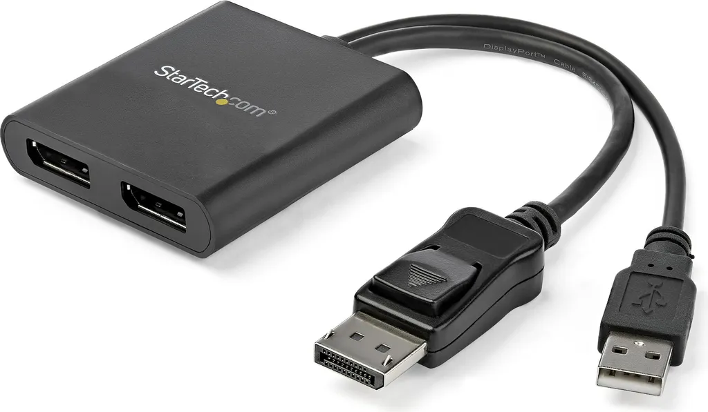 Adaptateur double écran pour ajouter 2 moniteurs DisplayPort sur un PC
