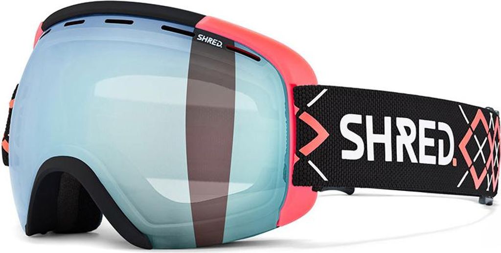 Shred Exemplify Skibrille Rot,Schwarz Cbl 2.0 Ice Mirror/CAT2 Herren,Damen Rot,Schwarz Cbl 2.0 Ice Mirror/CAT2