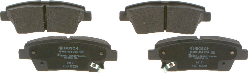 BOSCH 0 986 494 766 - OE 583023MA30 Bremsbeläge für Genesis (DH)