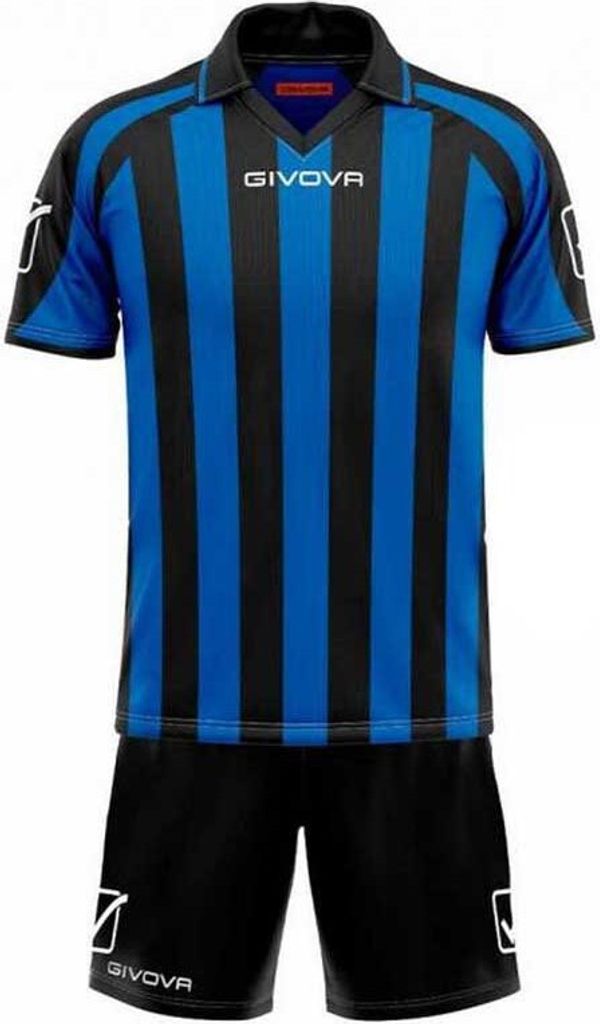 Givova Supporter Mc Set Blau,Schwarz 8-10 Years Blau,Schwarz 8-10 Years