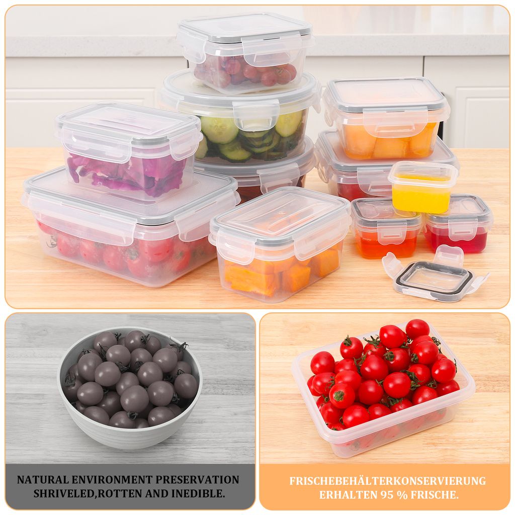 48 Stück Vorratsdosen mit Deckel Luftdicht Set, Produktbild 8